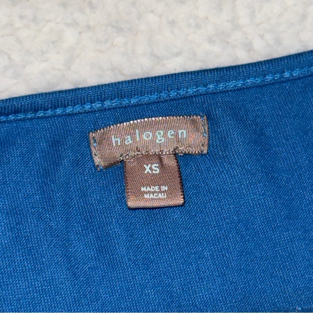 Halogen Navy Eyelet Button Spaghetti Strap Camiso… - image 3